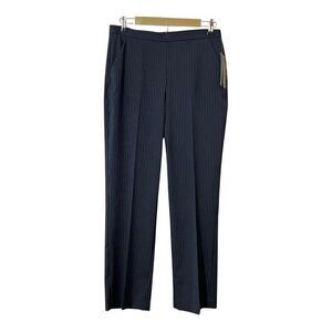 Antonio Melani Womens Size 10 Navy Ivory Pinstripe Isabella Career Pant New